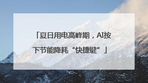夏日用电高峰期，AI按下节能降耗“快捷键”