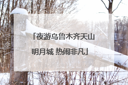 夜游乌鲁木齐天山明月城 热闹非凡