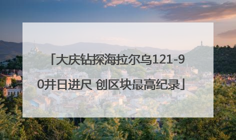 大庆钻探海拉尔乌121-90井日进尺 创区块最高纪录