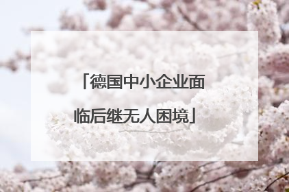 德国中小企业面临后继无人困境