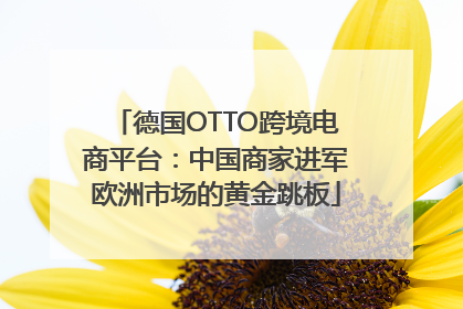 德国OTTO跨境电商平台：中国商家进军欧洲市场的黄金跳板