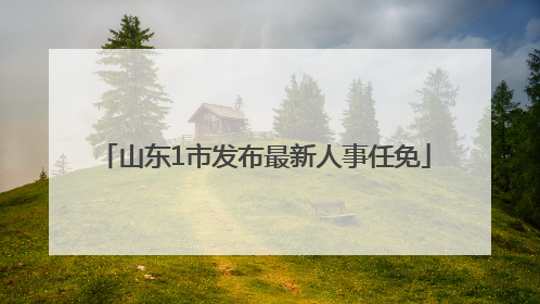 山东1市发布最新人事任免