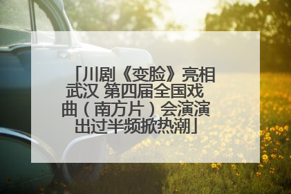 川剧《变脸》亮相武汉 第四届全国戏曲（南方片）会演演出过半频掀热潮