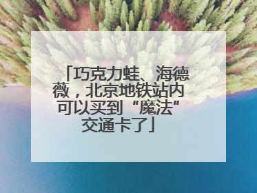 巧克力蛙、海德薇，北京地铁站内可以买到“魔法”交通卡了