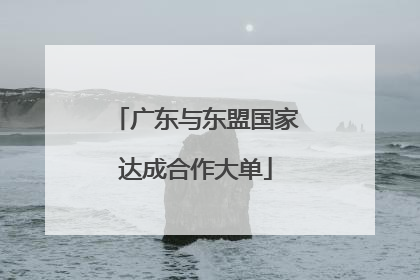 广东与东盟国家达成合作大单