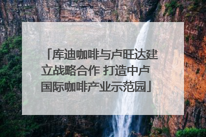 库迪咖啡与卢旺达建立战略合作 打造中卢国际咖啡产业示范园