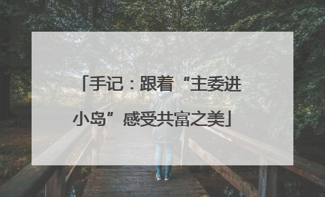 手记：跟着“主委进小岛”感受共富之美