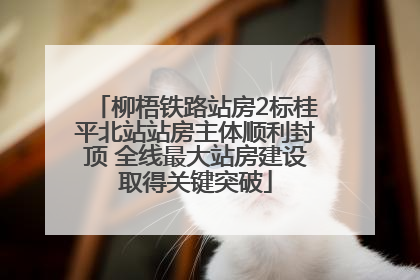柳梧铁路站房2标桂平北站站房主体顺利封顶 全线最大站房建设取得关键突破