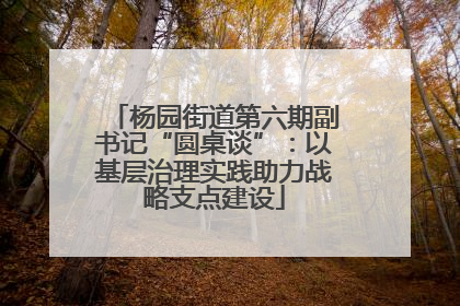 杨园街道第六期副书记“圆桌谈”：以基层治理实践助力战略支点建设