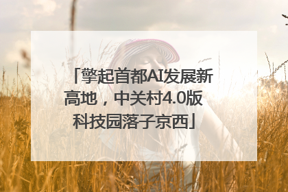 擎起首都AI发展新高地，中关村4.0版科技园落子京西