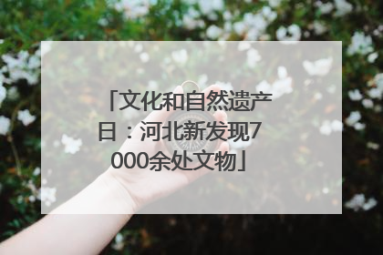 文化和自然遗产日：河北新发现7000余处文物
