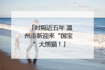 时隔近五年 温州重新迎来“国宝”大熊猫！