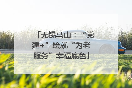 无锡马山：“党建+”绘就“为老服务”幸福底色