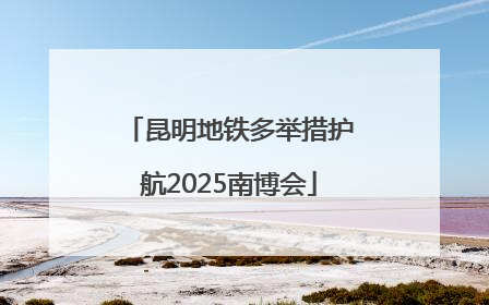 昆明地铁多举措护航2025南博会