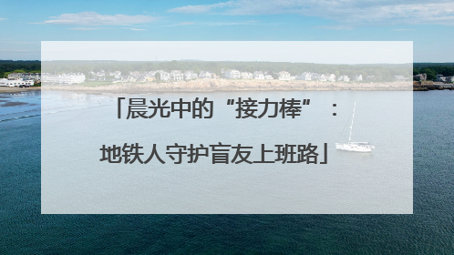 晨光中的“接力棒”：地铁人守护盲友上班路