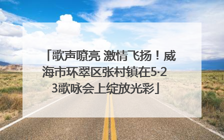 歌声嘹亮 激情飞扬！威海市环翠区张村镇在5·23歌咏会上绽放光彩