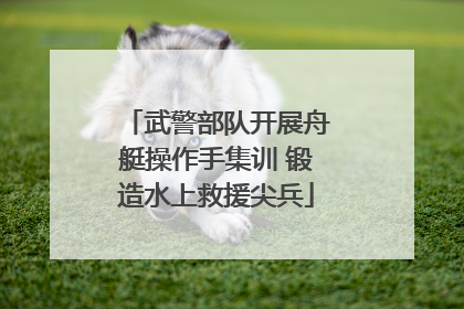 武警部队开展舟艇操作手集训 锻造水上救援尖兵