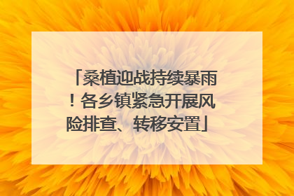 桑植迎战持续暴雨！各乡镇紧急开展风险排查、转移安置