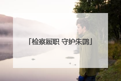 检察履职 守护朱鹮
