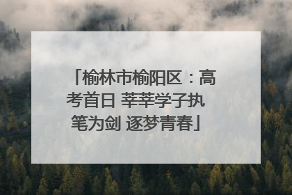榆林市榆阳区：高考首日 莘莘学子执笔为剑 逐梦青春