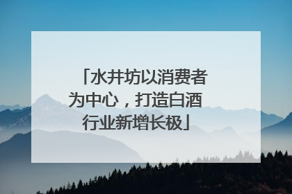 水井坊以消费者为中心，打造白酒行业新增长极