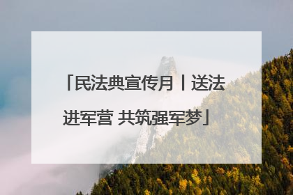 民法典宣传月丨送法进军营 共筑强军梦