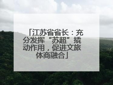 江苏省省长：充分发挥“苏超”撬动作用，促进文旅体商融合