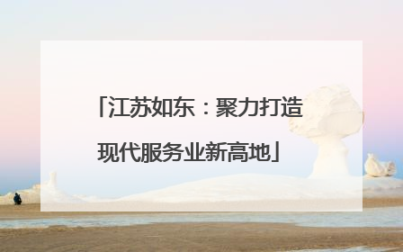 江苏如东：聚力打造现代服务业新高地