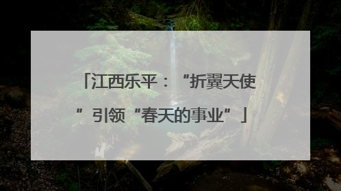 江西乐平：“折翼天使”引领“春天的事业”