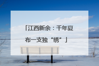 江西新余：千年夏布一支独“绣”