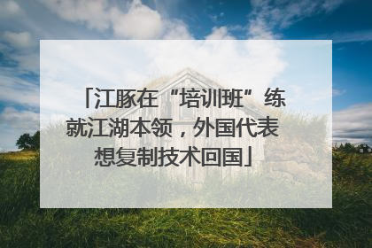 江豚在“培训班”练就江湖本领，外国代表想复制技术回国