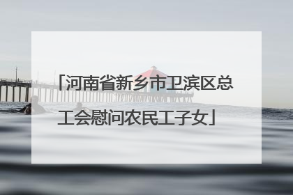 河南省新乡市卫滨区总工会慰问农民工子女