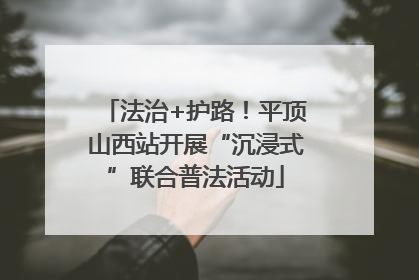 法治+护路！平顶山西站开展“沉浸式”联合普法活动