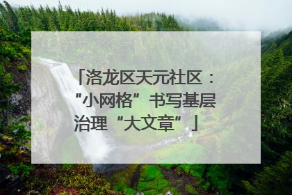 洛龙区天元社区：“小网格”书写基层治理“大文章”