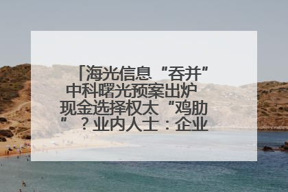 海光信息“吞并”中科曙光预案出炉 现金选择权太“鸡肋”？业内人士：企业不想大量现金流出