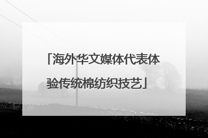 海外华文媒体代表体验传统棉纺织技艺
