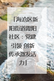 海沧区新阳街道霞阳社区：党建引领 创新传承激发活力