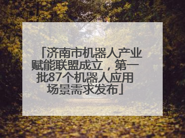 济南市机器人产业赋能联盟成立，第一批87个机器人应用场景需求发布