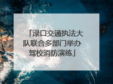 渌口交通执法大队联合多部门举办驾校消防演练