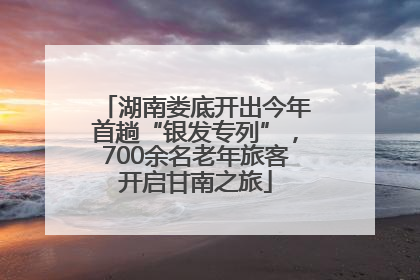 湖南娄底开出今年首趟“银发专列”，700余名老年旅客开启甘南之旅