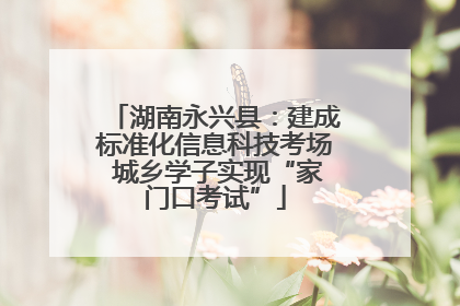 湖南永兴县：建成标准化信息科技考场 城乡学子实现“家门口考试”