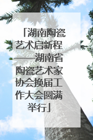 湖南陶瓷艺术启新程——湖南省陶瓷艺术家协会换届工作大会圆满举行