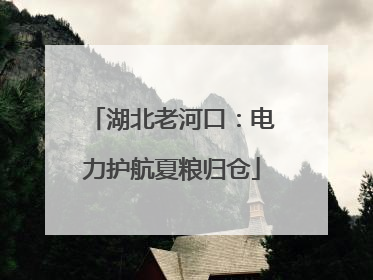 湖北老河口：电力护航夏粮归仓
