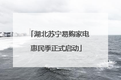 湖北苏宁易购家电惠民季正式启动