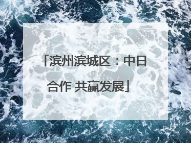 滨州滨城区：中日合作 共赢发展