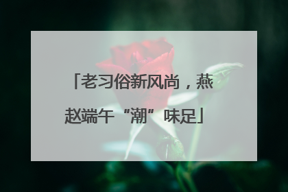 老习俗新风尚，燕赵端午“潮”味足