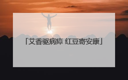 艾香驱病瘴 红豆寄安康