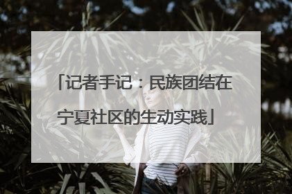 记者手记：民族团结在宁夏社区的生动实践