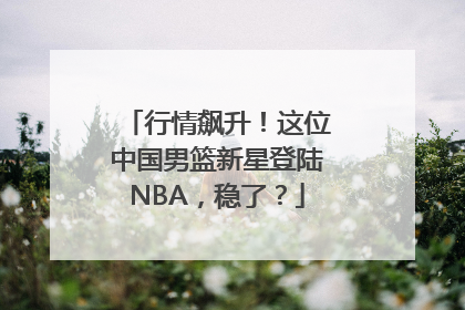 行情飙升！这位中国男篮新星登陆NBA，稳了？