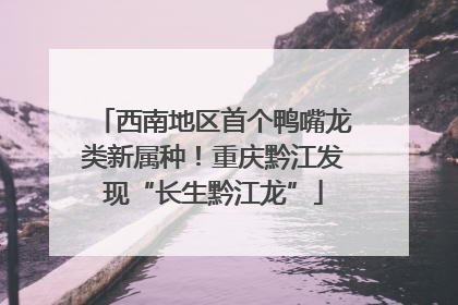 西南地区首个鸭嘴龙类新属种！重庆黔江发现“长生黔江龙”